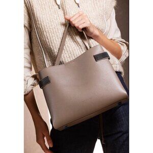 Brunello Cucinelli Essence Leather Tote Bag Monili Purse Crossbody Monili